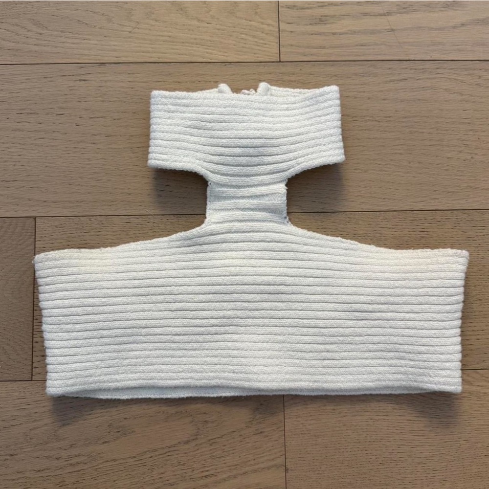 Urban Outfitters White Knit Halter Top